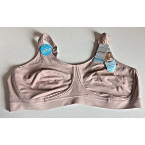 Jockey Forever Fit Cotton 3x Lined Bra Pink Haze wirefree full coverage NWT